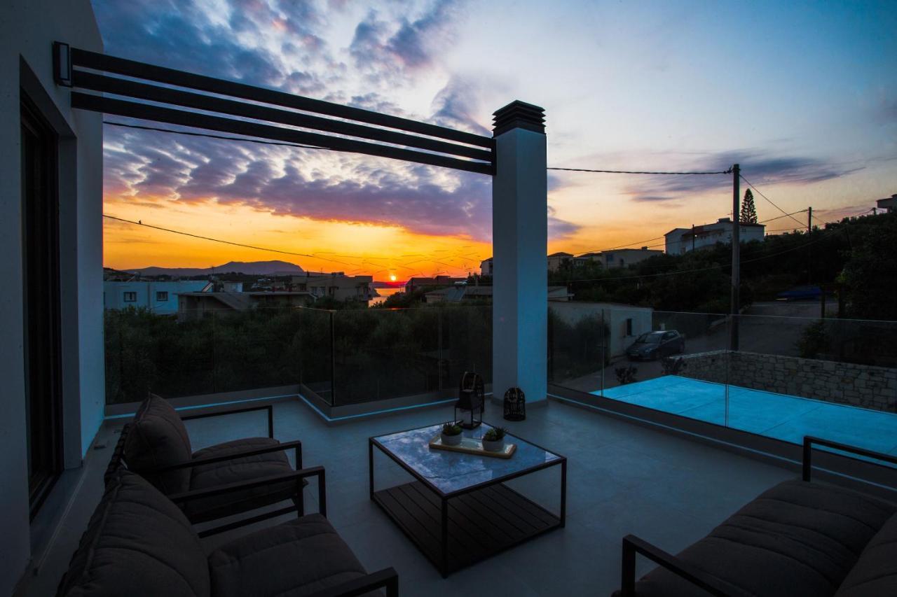 Avrilia Seaside Villa Heated Pool Almirida Buitenkant foto