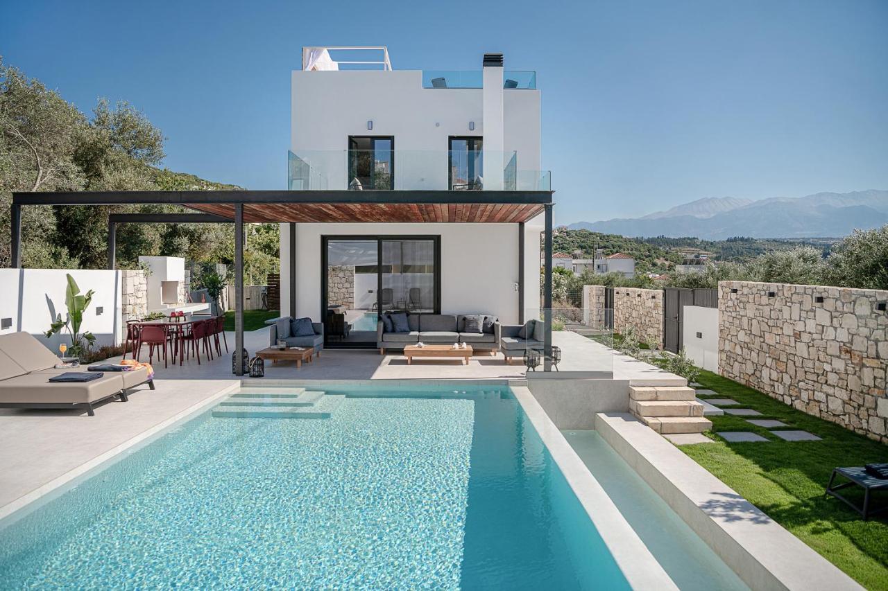 Avrilia Seaside Villa Heated Pool Almirida Buitenkant foto