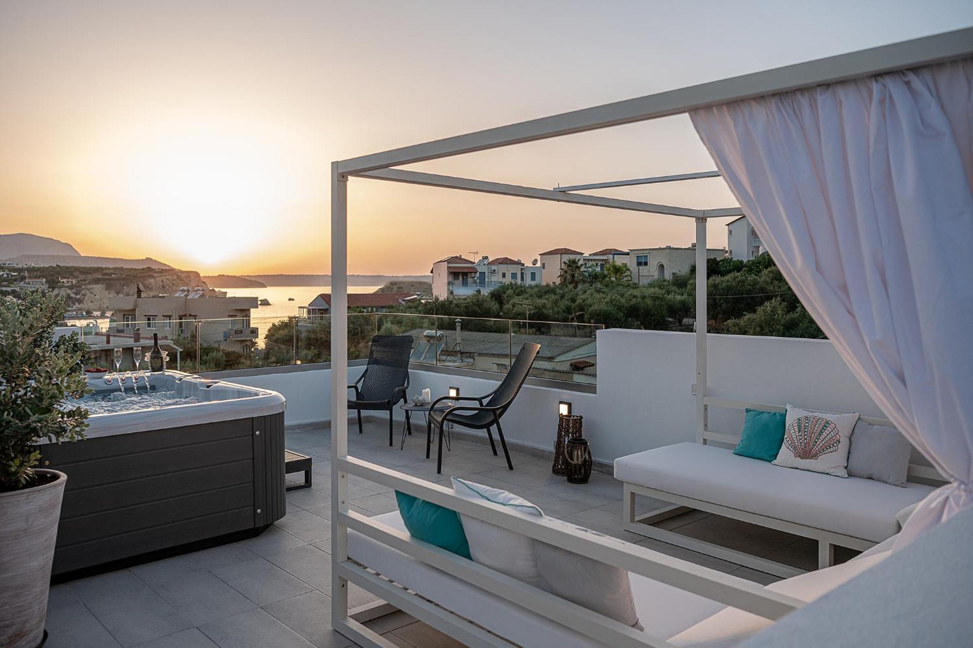 Avrilia Seaside Villa Heated Pool Almirida Buitenkant foto