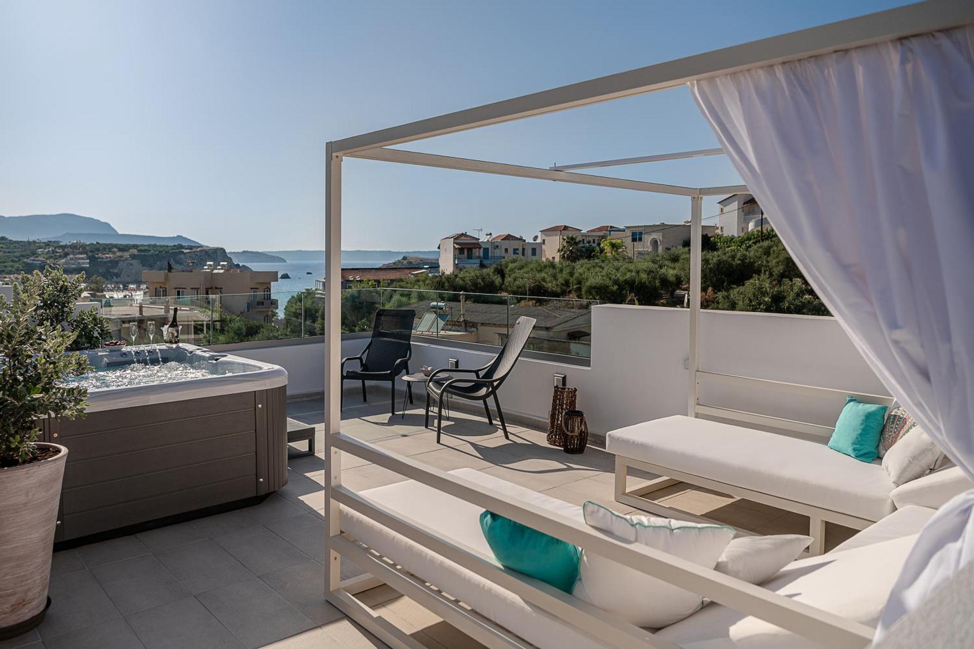 Avrilia Seaside Villa Heated Pool Almirida Buitenkant foto