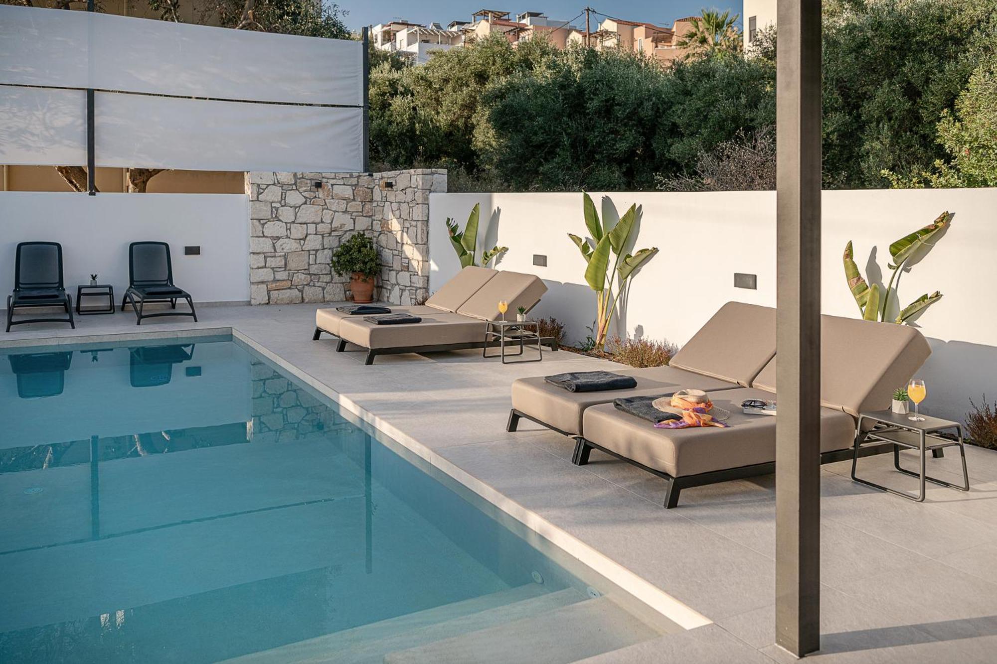Avrilia Seaside Villa Heated Pool Almirida Buitenkant foto