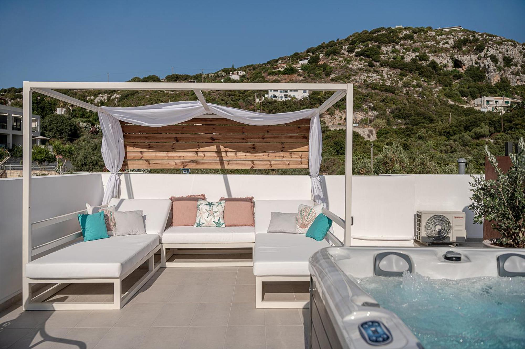 Avrilia Seaside Villa Heated Pool Almirida Buitenkant foto