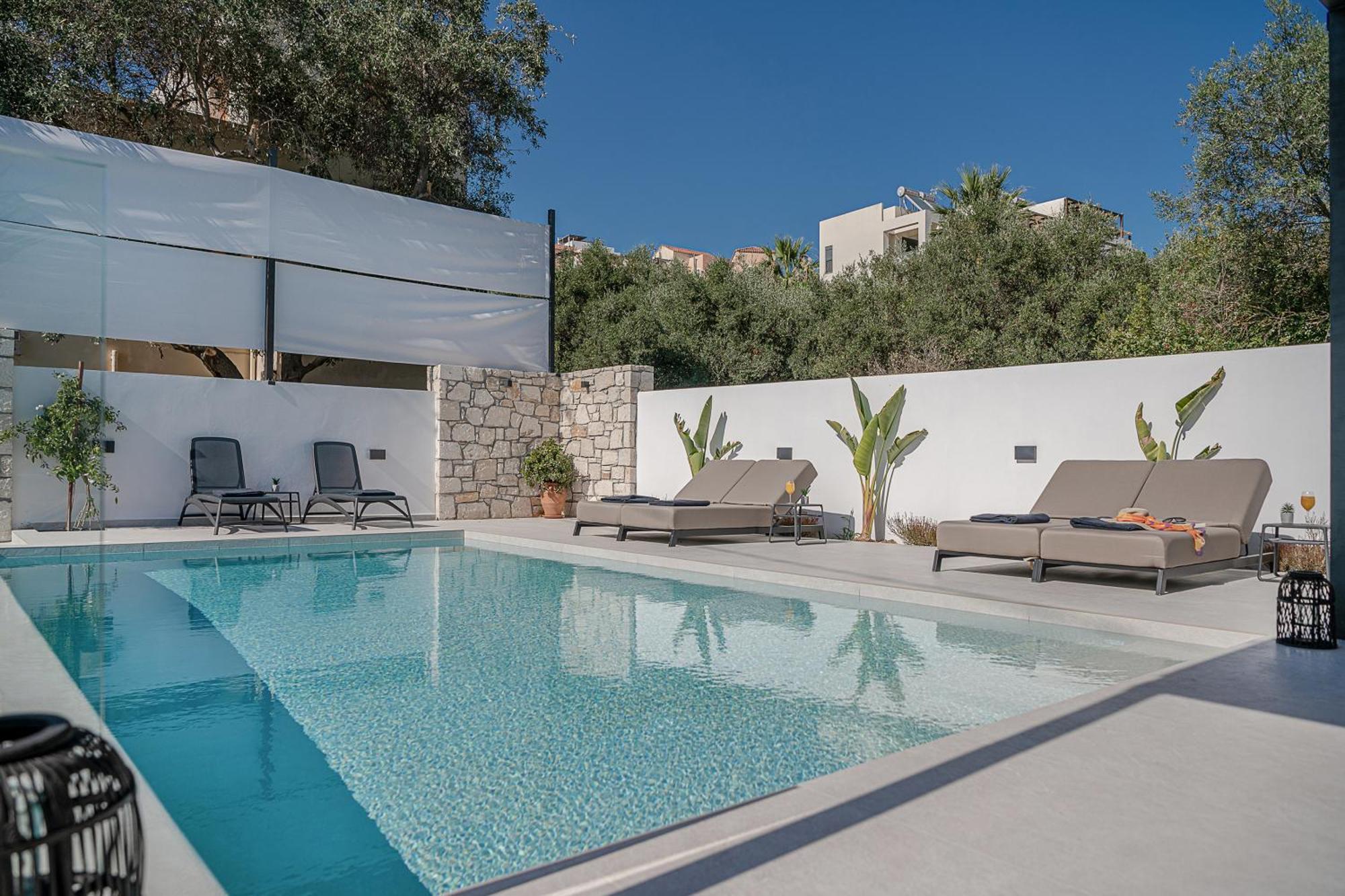 Avrilia Seaside Villa Heated Pool Almirida Buitenkant foto