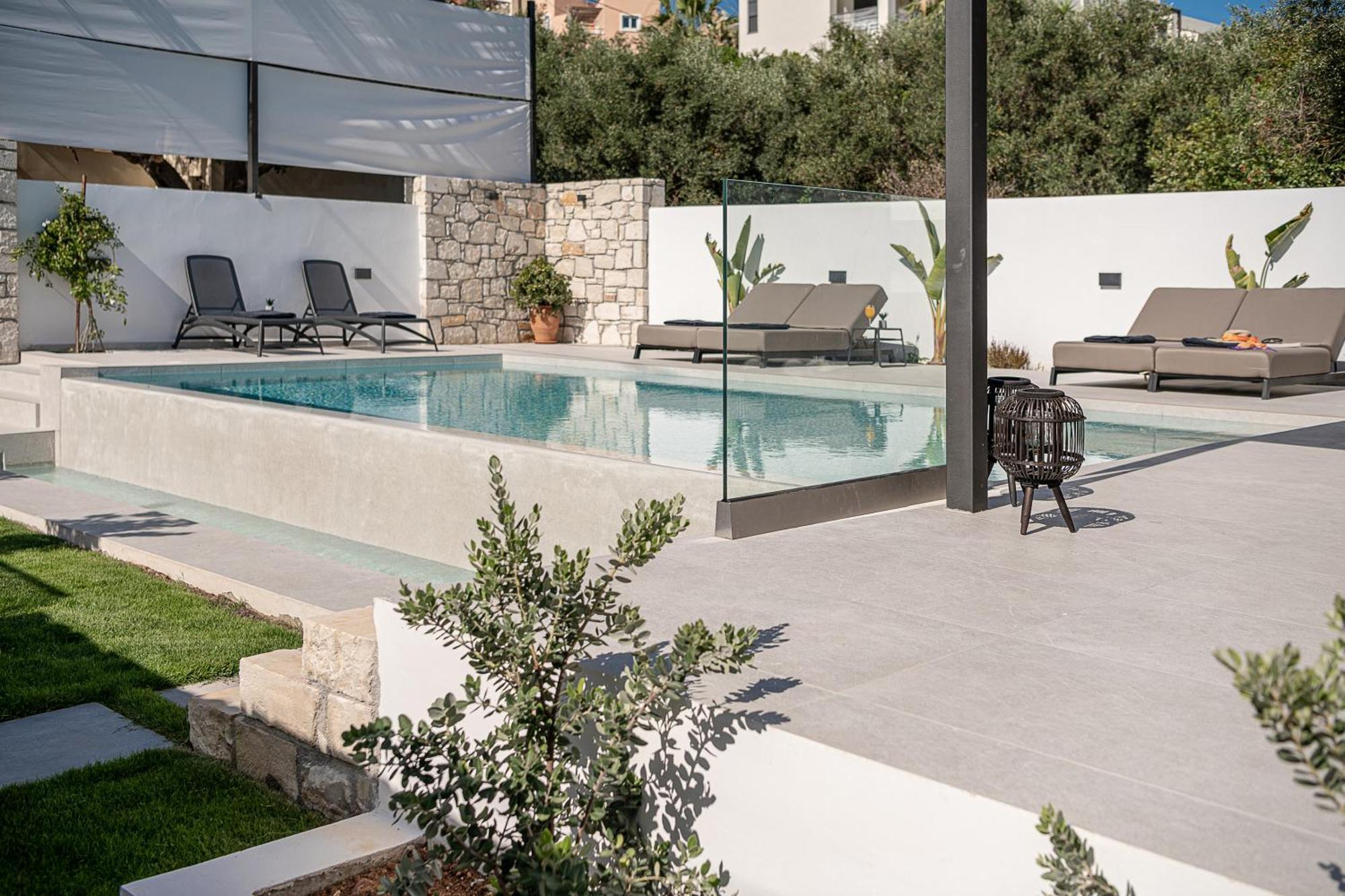 Avrilia Seaside Villa Heated Pool Almirida Buitenkant foto